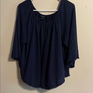 Chic Navy Women's Blouse